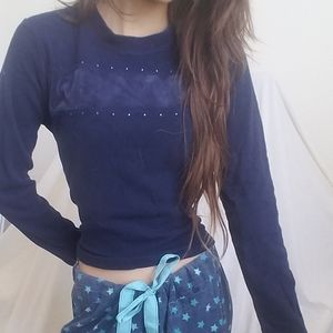 Velvet and Rhinestone Shirt